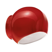 Aplique de cerámica rojo 21x19cm Ayrton - Ferroluce
