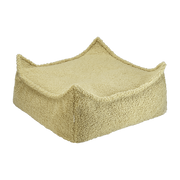 Viereckiger Sitzsack Sherpa Bouclé Matcha 60x60cm Beanbgas -. Wigiwama