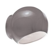 Grey ceramic wall sconce 21x19cm Ayrton - Ferroluce