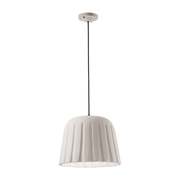 Natural white ceramic pendant 40x30cm Madame Grès - Ferroluce