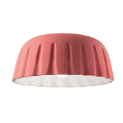 Deckenleuchte aus rosa Keramik corail 40x17cm Madame Grès -. Ferroluce
