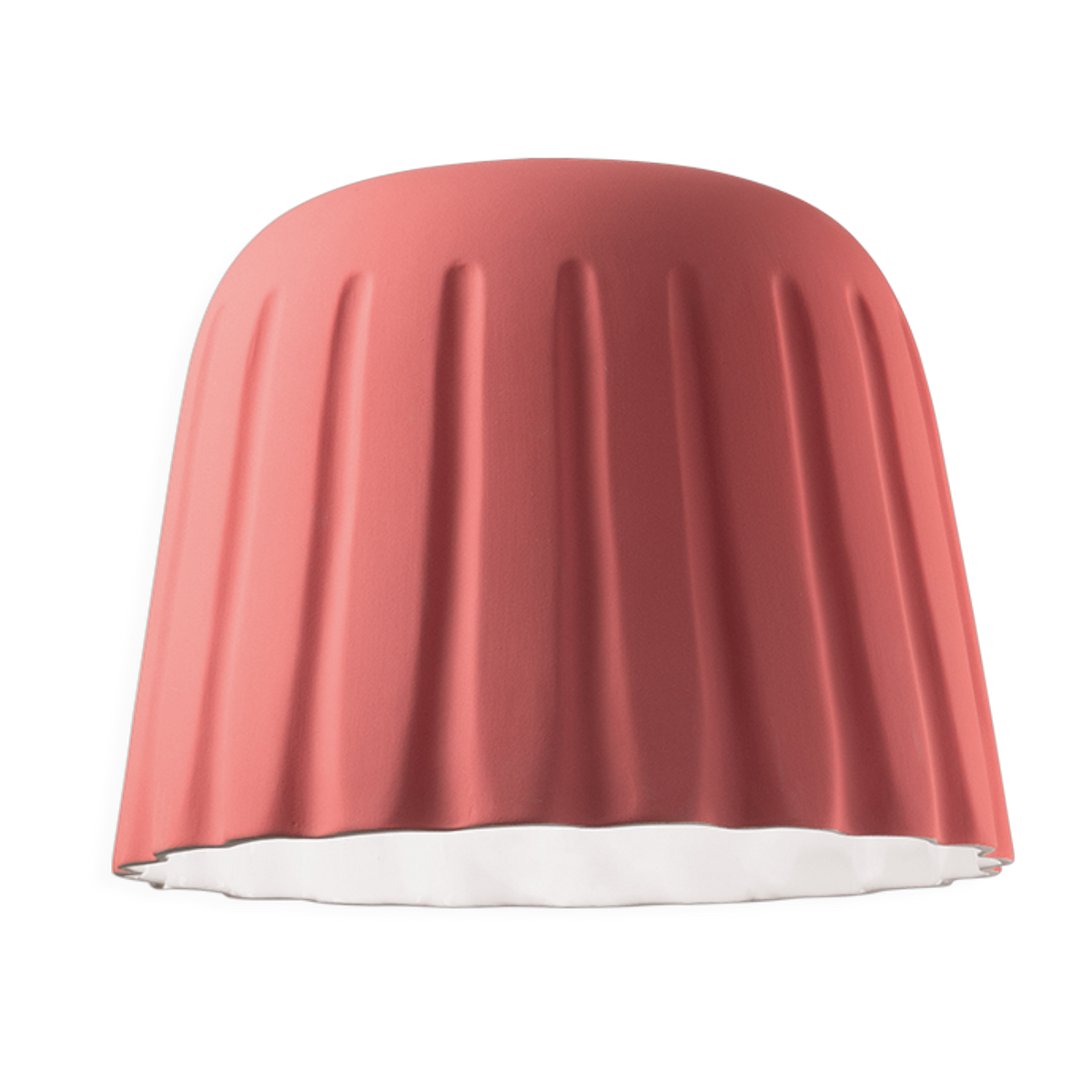 corail Plafón de cerámica rosa 40x29cm Madame Grès - Ferroluce
