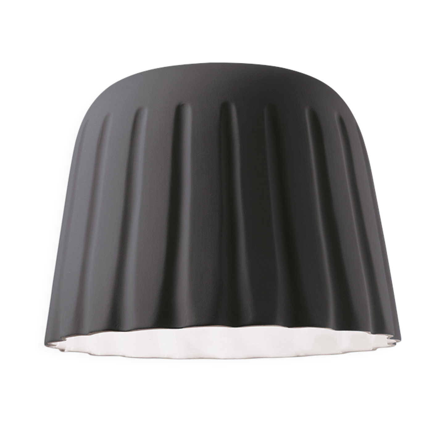 Plafón de cerámica gris-negro 40x29cm Madame Grès - Ferroluce