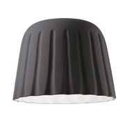 Grey-black ceramic ceiling light 40x29cm Madame Grès - Ferroluce