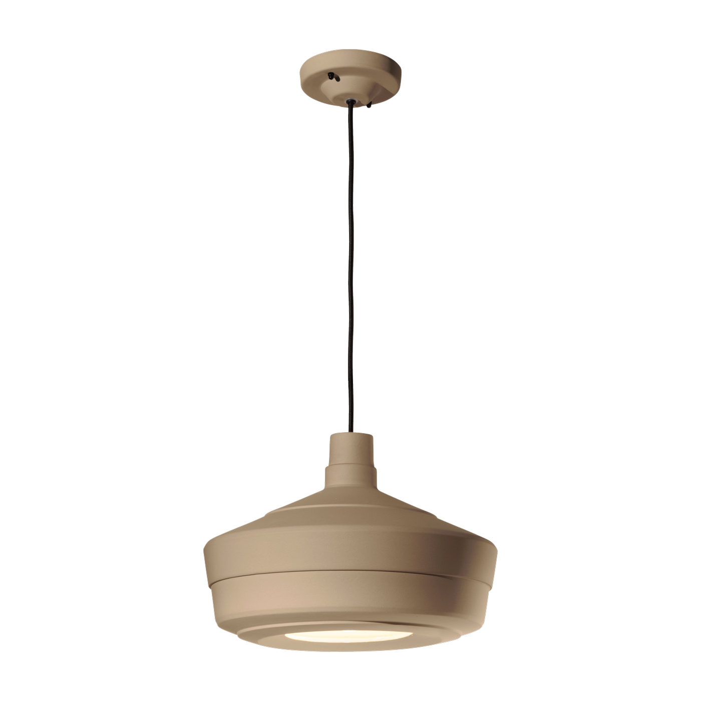 Brown ceramic hanging lamp 36x26cm Churuata - Ferroluce