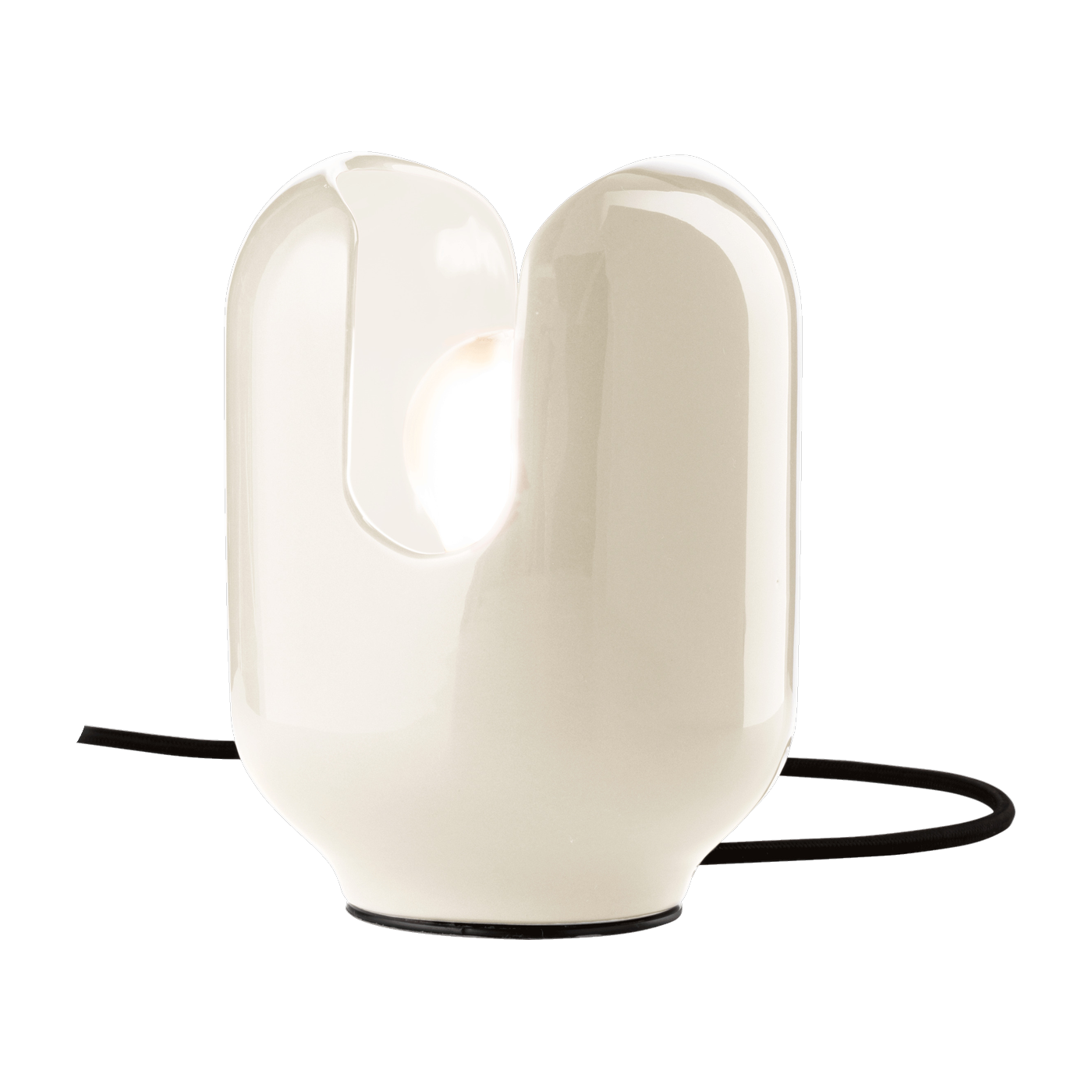 Lampe de table en céramique crème 14,5x20cm Batucada - Ferroluce