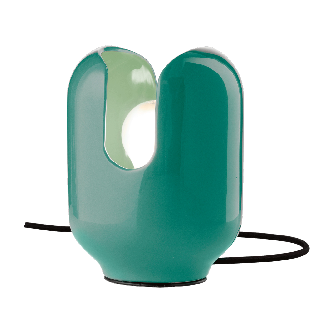 Lampe de table en céramique turquoise 14,5x20cm Batucada - Ferroluce