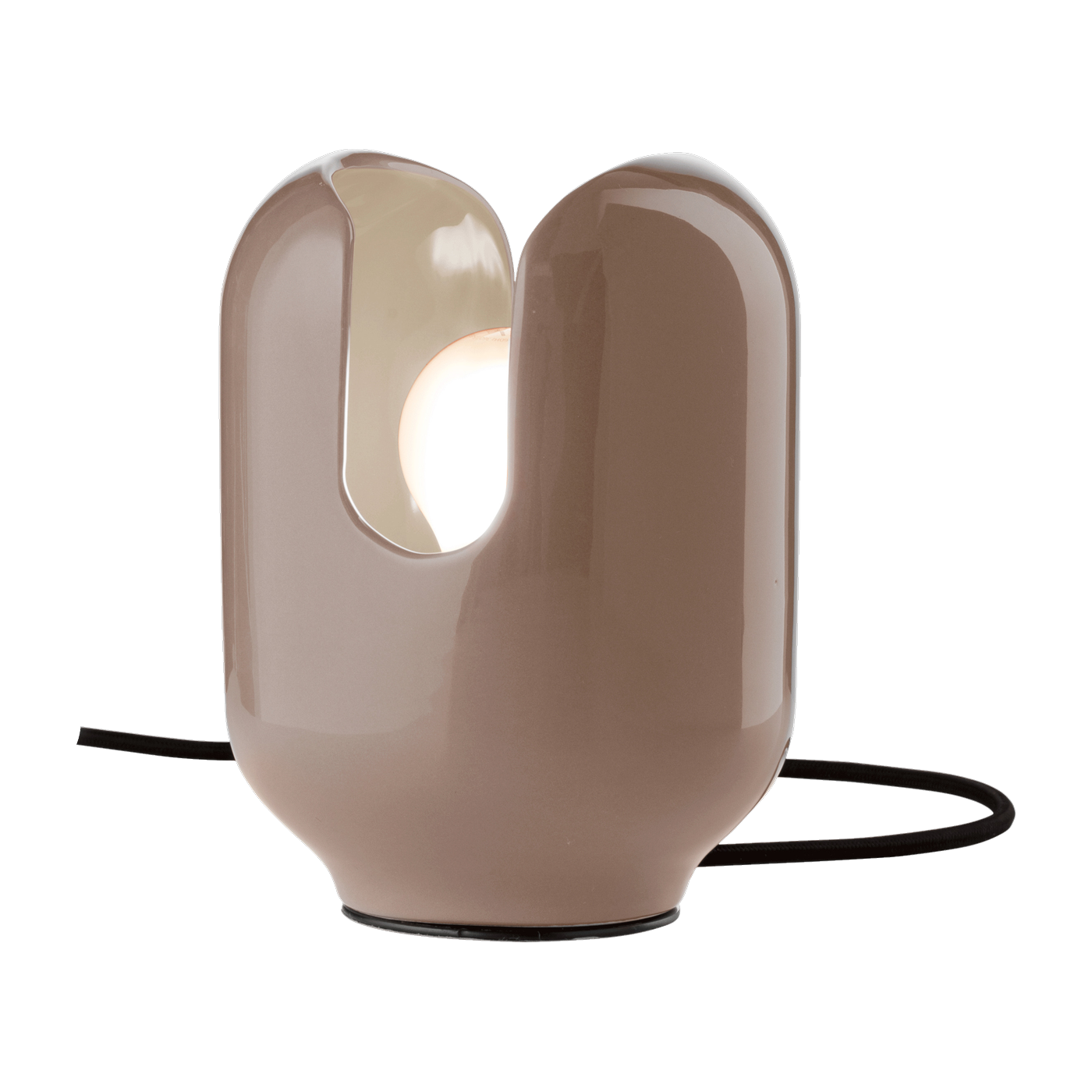 moka Lampada da tavolo in ceramica marrone 14, 5x20 cm Batucada - Ferroluce