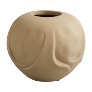 Vase en céramique sable 15x14,5x12cm Orimono - 101 COPENHAGEN