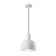 White ceramic hanging lamp 22. 5x26. 5cm Caxixi - Ferroluce
