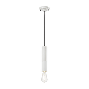 Suspension en céramique blanche 5,5x25cm PI - Ferroluce