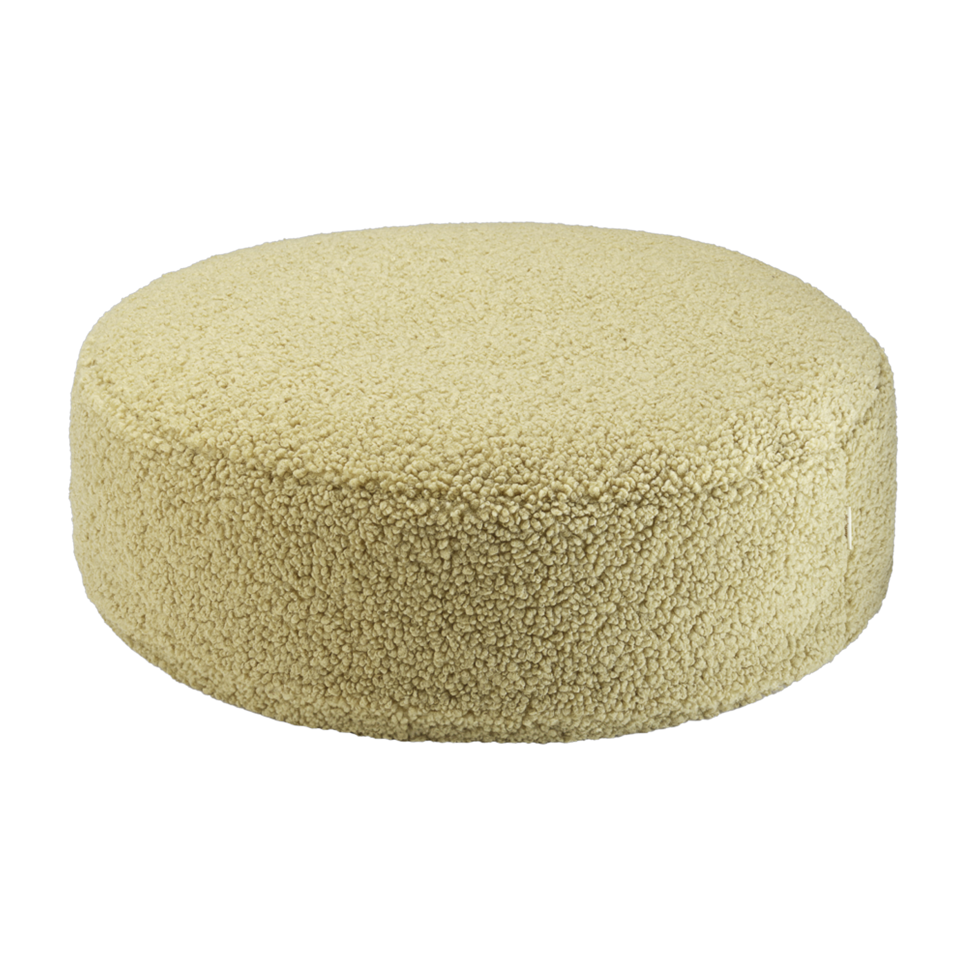 Puff redondo sherpa rizado Matcha 65cm Beanbgas - Wigiwama