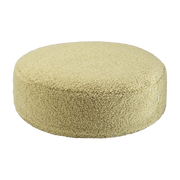Puff redondo sherpa rizado Matcha 65cm Beanbgas - Wigiwama