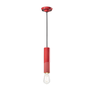corail Lampada a sospensione in ceramica rossa 5, 5x25 cm PI - Ferroluce