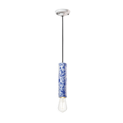 Blue ming ceramic pendant 5. 5x25cm PI - Ferroluce