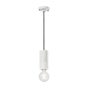 PI white ceramic pendant 8x18cm - Ferroluce