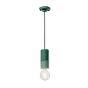 Bottle green ceramic pendant 8x18cm PI - Ferroluce