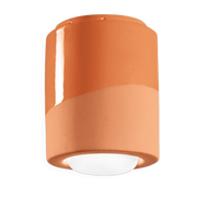 Deckenleuchte aus Keramik in Pfirsichorange 12, 5x14cm PI -. Ferroluce