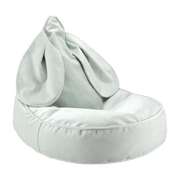 Pouf fauteuil lapin en velour vert d'eau 75x65cm Beanbags - Wigiwama
