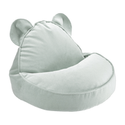 Water green velvet bear pouffe 75x65cm Beanbags - Wigiwama