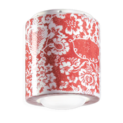 Plafón de cerámica rojo ming 12, 5x14cm PI - Ferroluce