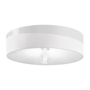 White ceramic ceiling light 40x11cm PI - Ferroluce