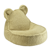 Beanbags Pouf orsetto Matcha in sherpa riccio 75x65cm - Wigiwama