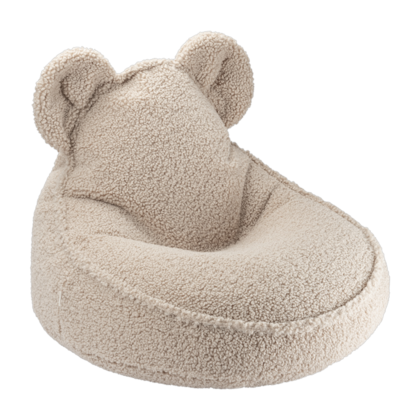 كرسي بوف دب بقماش شيربا مموج بسكويت 75×65 سم Beanbags - Wigiwama