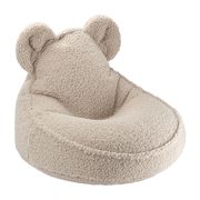 Cookie curly sherpa bear pouffe 75x65cm Beanbags - Wigiwama