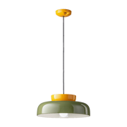 Suspension en céramique vert et jaune 37x15cm Maracanà - Ferroluce
