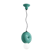 Turquoise ceramic pendant 29x25cm Bumbum - Ferroluce