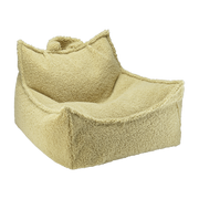 Poltrona pouf Matcha in sherpa riccia 80x70cm Beanbags - Wigiwama