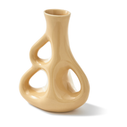 Vase scultura con tre orecchie in gres beige 17x9x21cm - Pols Potten