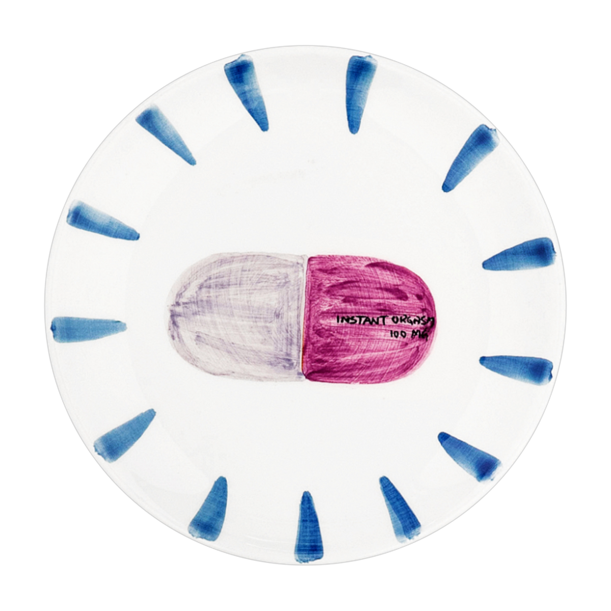 Plato de postre de cerámica 15 cm Instant Orgasmn - Anna + Nina