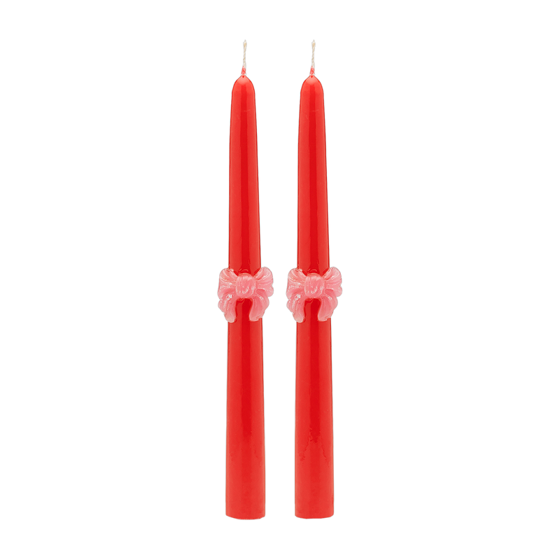 2 bougies 25 cm Bow - Anna + Nina