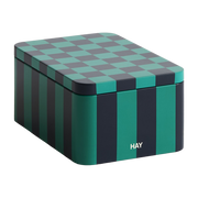 Tin Lattina a scacchiera verde e blu scuro 17x11, 1x7, 3 cm - HAY