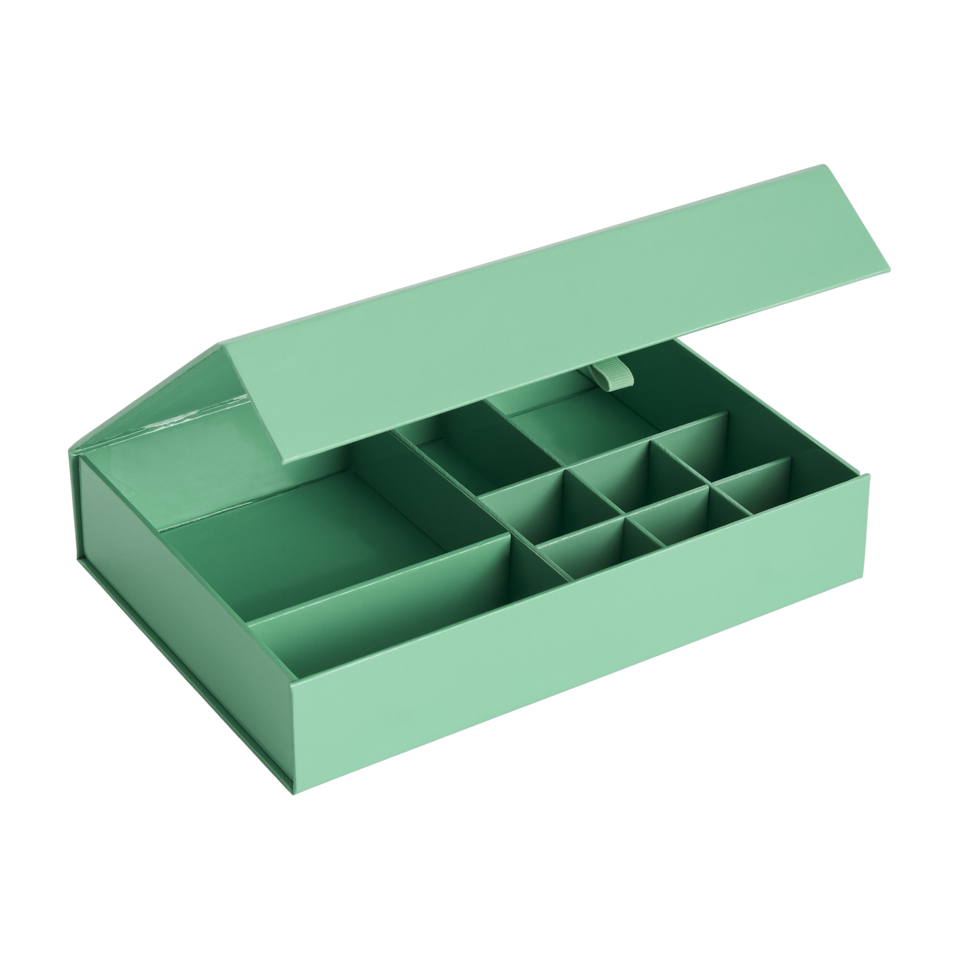 Coffret à bijoux vert émeraude 23,2x16,1x4,6cm - HAY