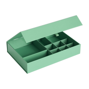 Coffret à bijoux vert émeraude 23,2x16,1x4,6cm - HAY