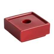 Quadratischer Kerzenhalter aus rotem Sandstein 9, 4x9, 4x4cm Mattone -. HAY