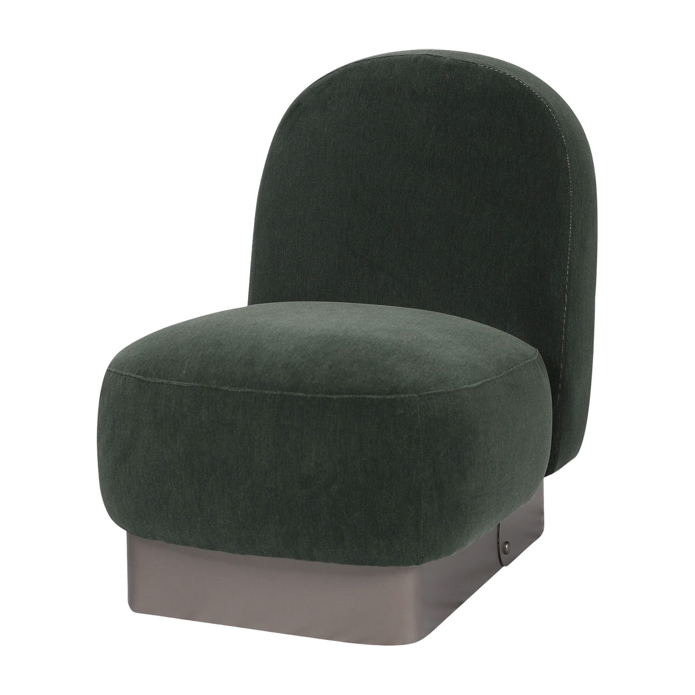 Antique bronze steel armchair and fabric merino 1 75, 5cm Gabriel - Versmissen