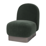 Sillón de acero bronce antiguo con tejido merino 1 75, 5cm Gabriel - El sillón Versmissen