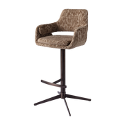 Sedia da bar girevole in acciaio e tessuto 05 mura 192005 107 cm Harvey - Versmissen