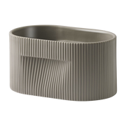 13cm taupe clay planter Ridge - Muuto