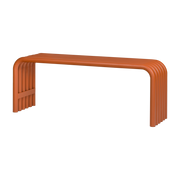 Banc en acier écorce d'orange 114cm Nokk - noo.ma