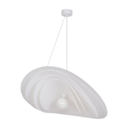 Suspension en papier murano blanche 78x16cm Selenitis - Market set