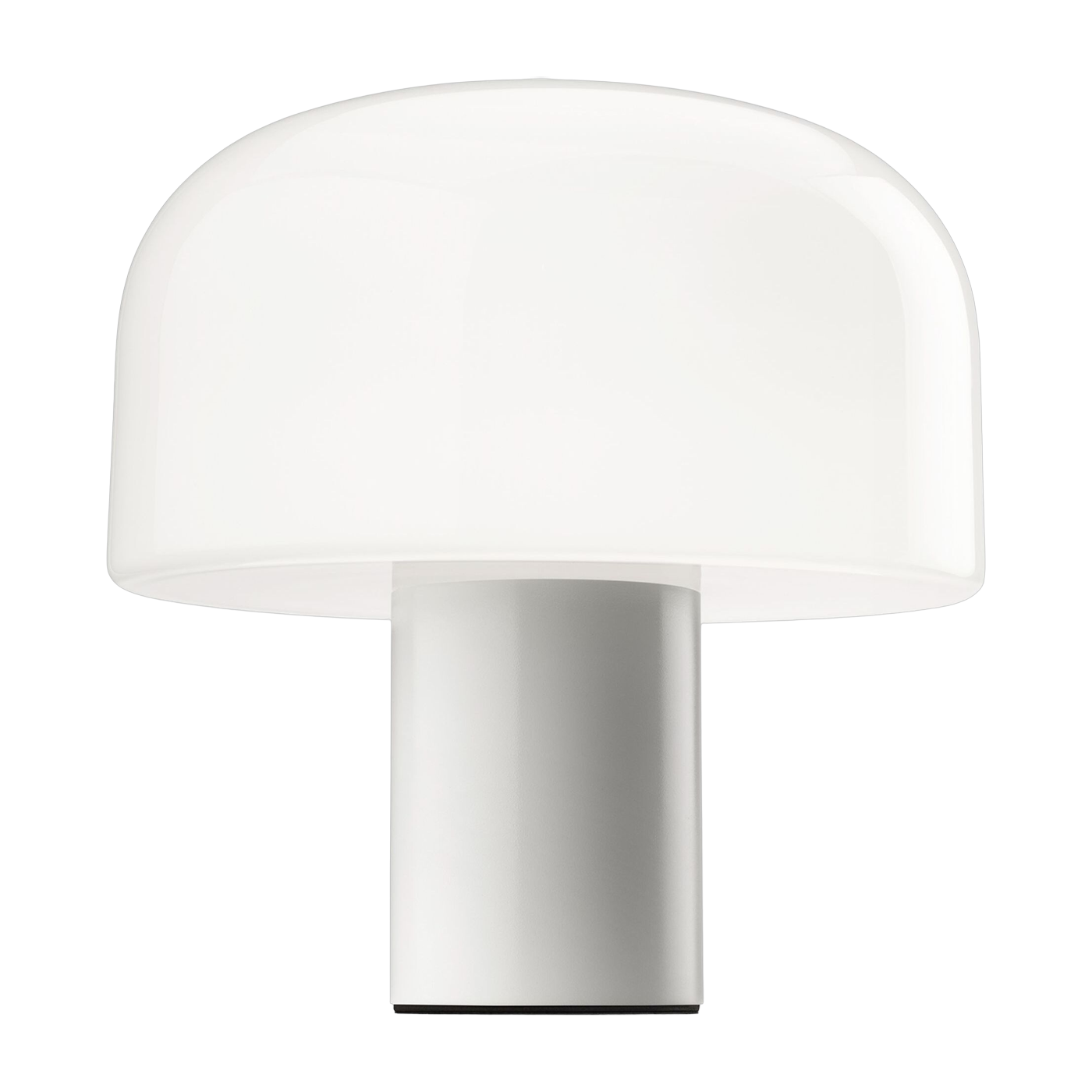 design lamp in white aluminum and triplex opal glass Bellhop Glass T - Flos