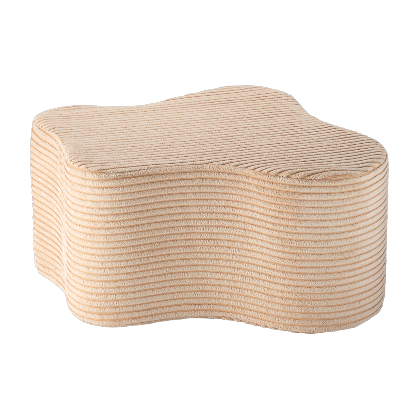 Pouf nuage aus Cord Cord brown sugar 25x39, 5cm Cloud pouffe -. Wigiwama