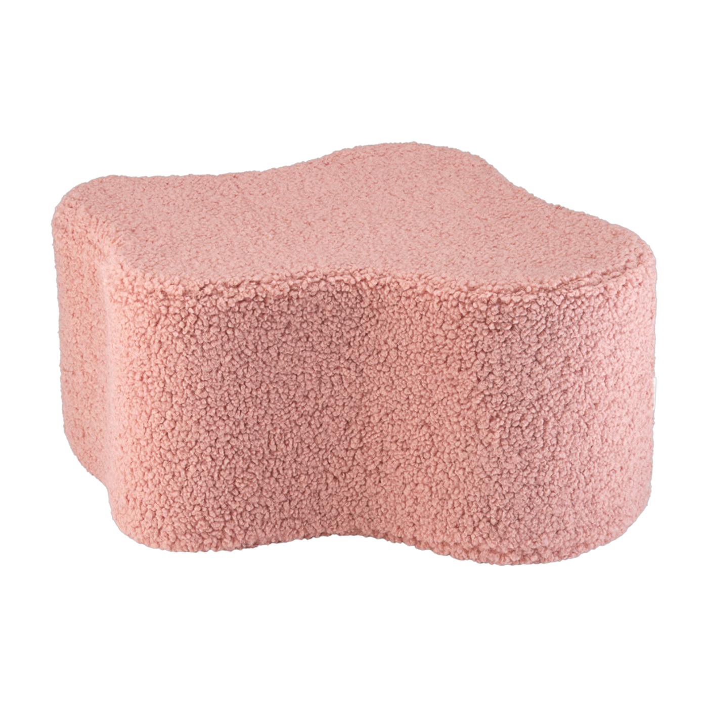 كيس جلوس سحابة بقماش صوف ملفوف باللون الزهري 25x39.5 سم Cloud pouffe - Wigiwama