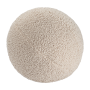Cushion Cojín bola redondo sherpa bouclé biscuit 35cm - Wigiwama