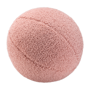 Coussin ballon rond en sherpa bouclé rose 35cm Cushion - Wigiwama